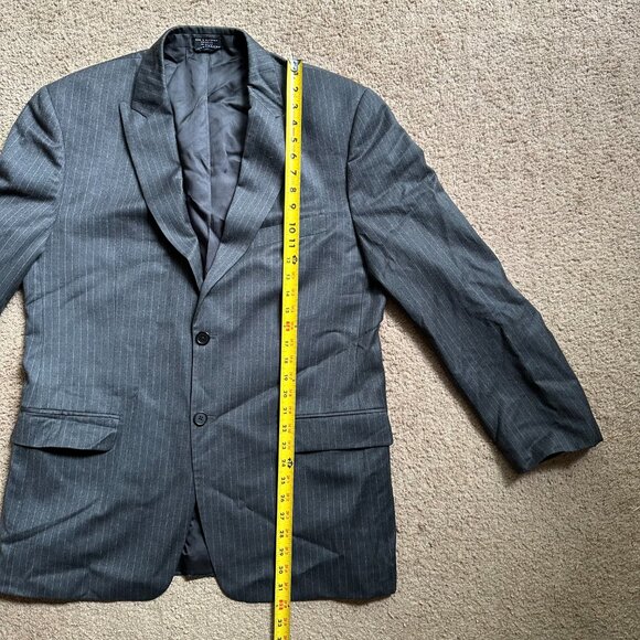 Tommy Hilfiger Blazer Mens 42R 100% Wool Sports Coat 2 Button Close Pockets Grey - Picture 8 of 15